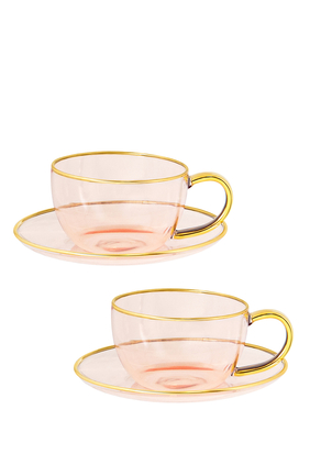 Teacup and Saucer, Set of Two
